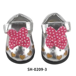 5.5CM PU Leather Mini Doll Shoes For 14 Inches American Doll Boots Hollowing Heart Bow Shoes For 35Cm Baby Girl,Lise,Nancy Dolls