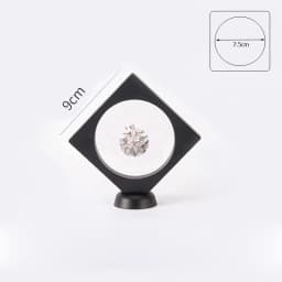 3D Floating Frame Gemstone Coin Box Clear Jewelry Bracelet Display Stand Ring Pendant Holder Protect Jewellery Presentation Case