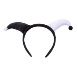 Cute Two-color Clown Headband Exaggerated Costume Accessories Halloween Devil Horn Headpiece Joker Headwear Halloween Party