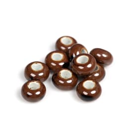 15#10pcs Special Round Retro Big Hole Ceramic Porcelain Bead Pendant Jewelry Making Beads Handmade Materials Bracelet Z036