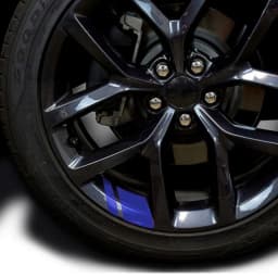 6Pcs Reflective Car Wheel Rim Vinyl Stickers Hash Mark Stripe Racing Wheel Hub Decals for Size 18" - 21" decorative sticker