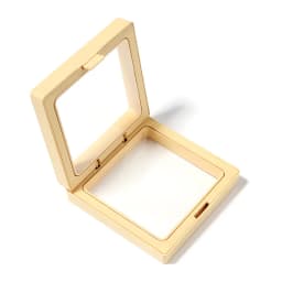 Transparent PE Floating Frame Display Case Jewelry Earring Antioxidant Storage Box Gifts Elastic Film Dustproof Packaging Box