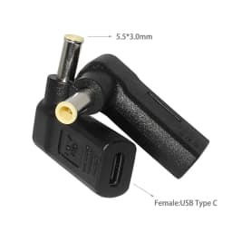 USB 3.1 Type C USB-C to DC Power Adapter PD Emulator Trigger Plug Connector Converter for Asus Hp Dell Acer Notebook Pc