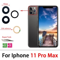 Camera Glass Lens Back Rear Camera Glass Lens with Glue Replacement Repair Spare Parts For iPhone 11 Pro Max 14 Plus 13 12 Mini