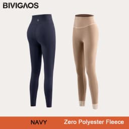 BIVIGAOS Upscale Zero Polyester Fall Winter Warm Sharkskin Leggings Women Fleece Heating High Elastic 10A Antibacterial Leggings