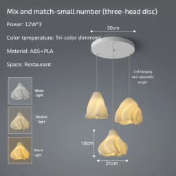Modern Creative 3D Printing Ceiling Chandelier for living room Bedroom Bedside Restaurant Pendant Lights Dining Table Decor Lamp