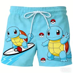 2026 Summer Hot Selling Anime Pok É Mon Multiple Choice Personalized Shorts Adult and Children Fashion Casual Sports Shorts