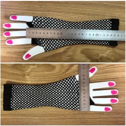 2 Pair/set Black Ladies Sexy Gloves Mesh Net Fishnet Gloves Hollow Fingerless Gloves Night Club Lolita Costume Punk Mittens