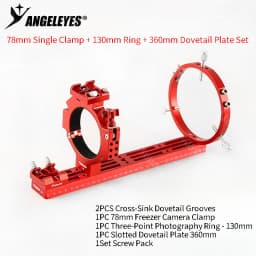 1 Set Angeleyes ASI Freeze Camera Single Clamp Deep-Sky Photography Kit 78mm Inner Diameter Astro Camera Mounting Accessory