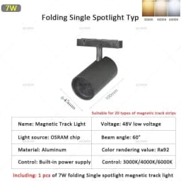 QIUBOSS Modern Magnetic Track Lights Embedded LED Spotlight Downlight Living Room Without Main Light Lighting Grille Lamp Series