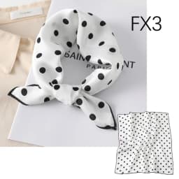 Satin imitation silk scarf women's digital print square scarf 50cm polka dot stripe multi-style neckerchief fashion accessory