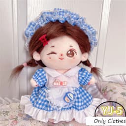 Cute Dress Up Jk Uniform Clothes for 20cm Cotton Plush Lolita Cross Dressing Clothing Skirt Fashion Casual Suit Socks Girl Toys
