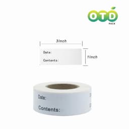 Kitchen Date Roll Paper Label Waterproof Food Storage Stickers Removable Storage Sticker Freezer Labels