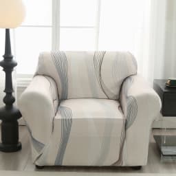 string printed sofa chair slipcovers armchair decoration elastic spandex for living room sofa cover stretch floral printed