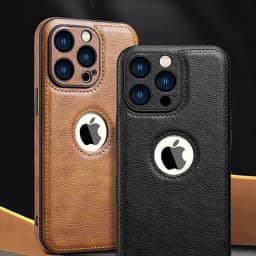 Luxury Leather Case for Apple iPhone 17 18 Pro Max 16e 15 14 13 12 11 16 Plus 18Pro Original Logo Silicone Lens Protect Cover