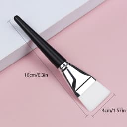 Flat Head Thin Facial Mask Brush White Soft Hair Body Application Brush Beauty Salon Specific Tool Foundation Make-up Brush