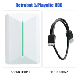 Retrobat&Playnite System HDD Retro Game Console for PS3/PS2/WIIU/WII/Switch/MAME 50+Emulators 38293 Games&42 AAA PC Games for PC