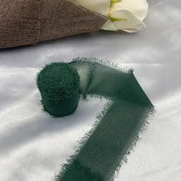 5 Meters Hand Torn Edge Chiffon Ribbon Wedding Hold Flower Tassel Ribbon Bow Decoration Snow Silk Fabric Strip
