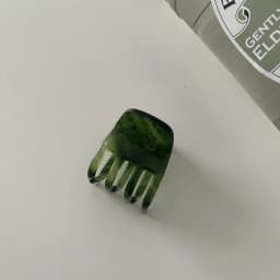High-quality green twill acetate grab clip gentle back of the head shark clip bath clip hairpin headwear