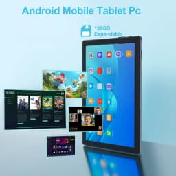 10.1 Inch Android Tablet PC Octa Core 4GB RAM 64GB ROM Google Play Dual SIM Network Bluetooth WiFi Tablets with Protective Case