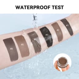 6Color Matte Black Wild Eyebrow Cream 3D Natural Tint Eyebrow Enhancers Gel Wax Waterproof Long Lasting Eye Makeup Cosmetic Tool