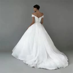 Customized White Princess Off The Shoulder Lace Appliques Wedding Dresses Sweep Train Bridal Gowns A-Line Tulle Bride Dress