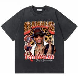 Washed Vintage The Worm Dennis Rodman I'm Back T-shirt Men Women Fashion Hip Hop Oversized T Shirts Male Rock Retro Streetwear