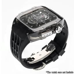 Luxury Glacier Modification Kit for IWatch Series 8 7 6 5 4 SE 45MM 44MM Transparent Case for Apple Watch Ultra 49mm Mod Band