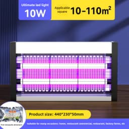 Mosquito Killer Lamp 220V Electric Insect Killer Electric Pest Repellent UV & LED Lamp Powerful Bug Electric Mosquito Kill