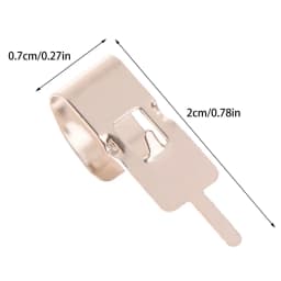 50pcs/set 2*0.7cm Spring Steel 18650 Battery Clip 18650 Battery Holder Battery Contact Battery Insert Accessories