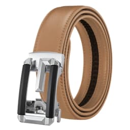 Leather Men's Women's 3.5cm Click Belt with High Quality Alloy Automatic Buckle Unisex Classic Business Belts for Jeans