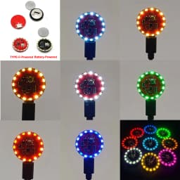 16Modes Flow Light KEY Control TYPEC/battery Powered LED Sequential lamp Rotational, breathing, flashlight Model Lighting Effect