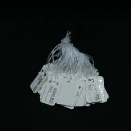 100Pcs Round Rectangle Card Paper Jewelry Price Labels Gold/Silver Edge Jewellery Hangtags Display Tool Blank Hanging Tags