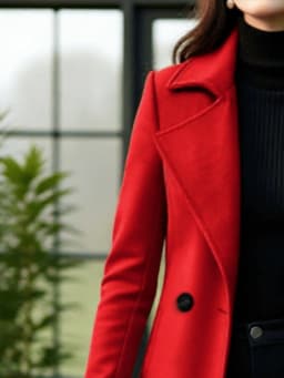 Women's Thickened Double-Breasted Wool Trench Coat Autumn Winter Fashion Item Gentle Temperament Winter Outfit Trench Coat
