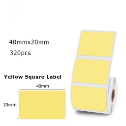 1Roll 40x20mm Compatible M110 M120 M220 M200 Self-Adhesive Laser Thermal Paper for Munbyn/Nelko PM220 E210 P50