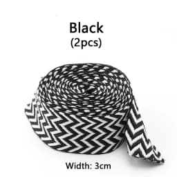 1 Pair Wavy Bread Style Flat Shoelaces Trend Decorative Laces for Sneakers 1.5/2/3 Cm Width Shoe Accessories