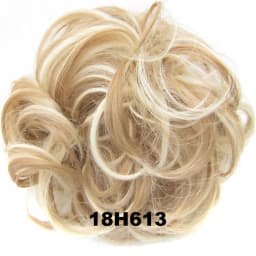 Zolin Synthetic Messy Curly Hair Bun Scrunchie Chignon Donut Elastic Rope Rubber Band Hair Bun Pad Updos Hairpiece
