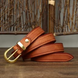 2.4cm Copper Buckle High Quality Cowskin Genuine Leather Belts for Women Luxury Female Belt For Jeans Simple Strap Waist Belt
