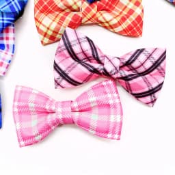 50pcs plaid Style Dog Bowties For Collar Removable Small Dog Cat Bowties Collar Accessories For Dogs Grooming Pet Supplies