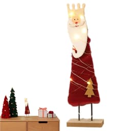 Wool Felt Christmas Tree Creative Wood Base Desktop Figurine Winter Crafts Layout Supplies Artificial Tabletop Decorations For