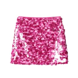 HH Elegant Women Solid Sequined Slim Mini Skirt 2025 Sparkling Party Style Skirt Female Sexy High Waist Short A-Line Skirt