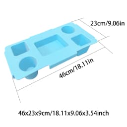 EVA Bag Top Storage Tray Outdoor Camping Cup Organizer Holder Rack Travel Phone Storage Lid Waterproof Beach Soft Cover Divider