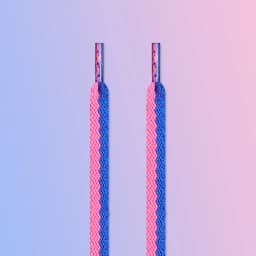 1 Pair Flat Color Stitching Shoelaces for Sneakers Macaron Hollow Woven Shoe Laces Rainbow Colorful Shoelace for Women Man