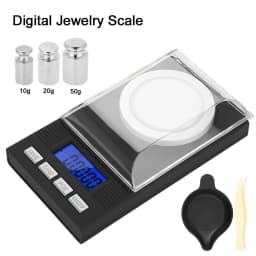 Digital Jewelry Scale Gem Scale Plastic Mini Portable High Accuracy 0.001g Jewelry Scale with LED Digital Display