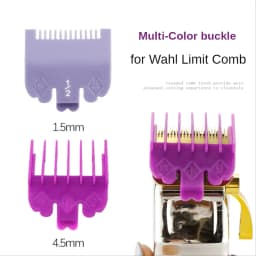 2pcs/set For Wahl Universal Hair Clipper Guide Comb 1.5/4.5mm Beard Trimmer Shaver Limit Comb Replacement Clipper Blade Cutter