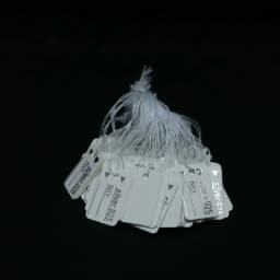 100Pcs Jewelry Price Labels Round Rectangle Gold/Silver Edge Retail Tags Jewelry Blank Card Paper Jewellery Hangtag Display Tool