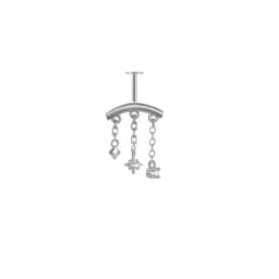 AIDE 1 Piece 925 Sterling Silver Spare Parts Chains Part For Stud Earring Piercing Hoops Drop Earring Women Fine Jewelry Gift