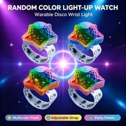 RGB Disco Wrist Projector Light 4‑Pack Rechargeable Wearable 360° Dynamic Color Projection Night Light For Festival Dance Party