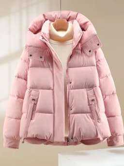 Winter Thickened Women's down Cotton Jacket Bread Style Warmth Fashion Simple Design Short Outerwear Korean Loose Fit Zipper