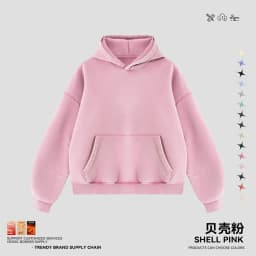 JMD Retro Winter 390gsm Washed Fleece Solid Hoodie For Man Unisex Boxyfit Distressed Soft Warm Hooded Pullovers Coat QH0161